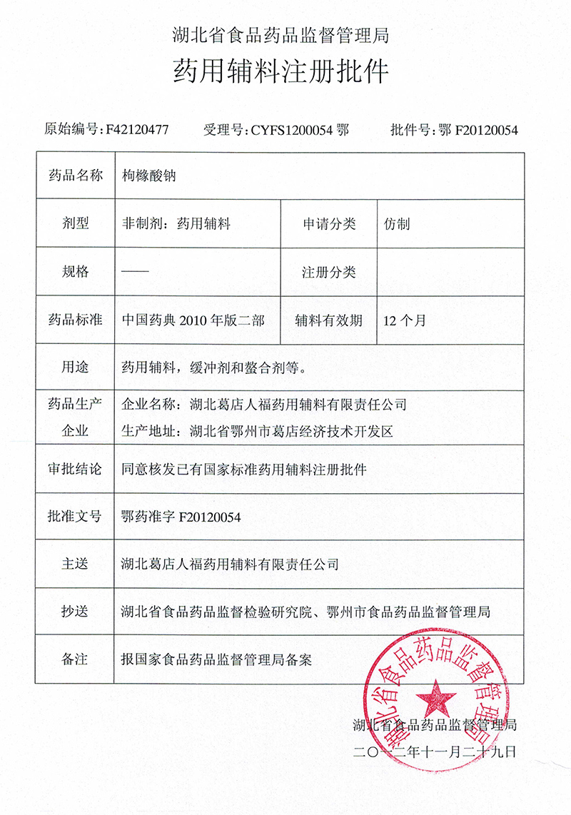 枸櫞酸、枸緣酸鈉